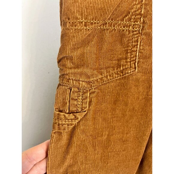 OshKosh Corduroy Overalls Tan 4T Western Boho Festive Neutral Preppy Classic - Picture 10 of 13